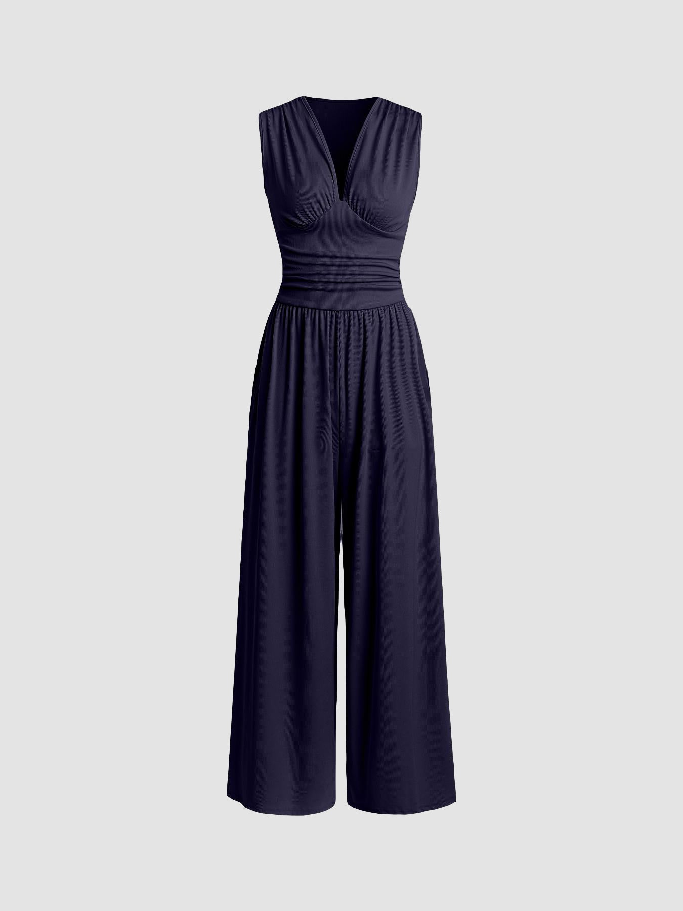 Charity - Chic Sleeveless Wide-Leg Jumpsuit