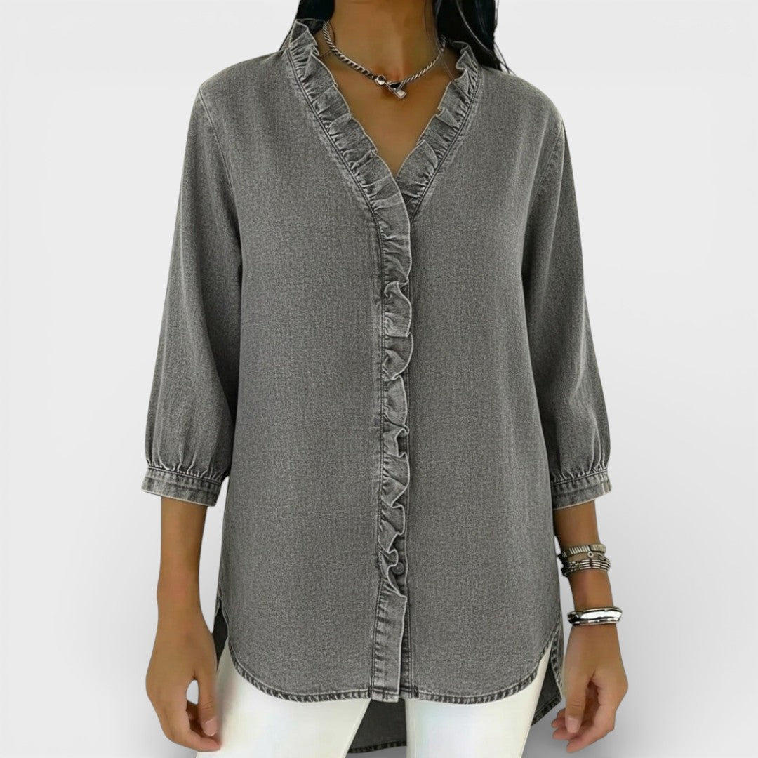 Van Meren Mode | Elegante blouse met ruffles