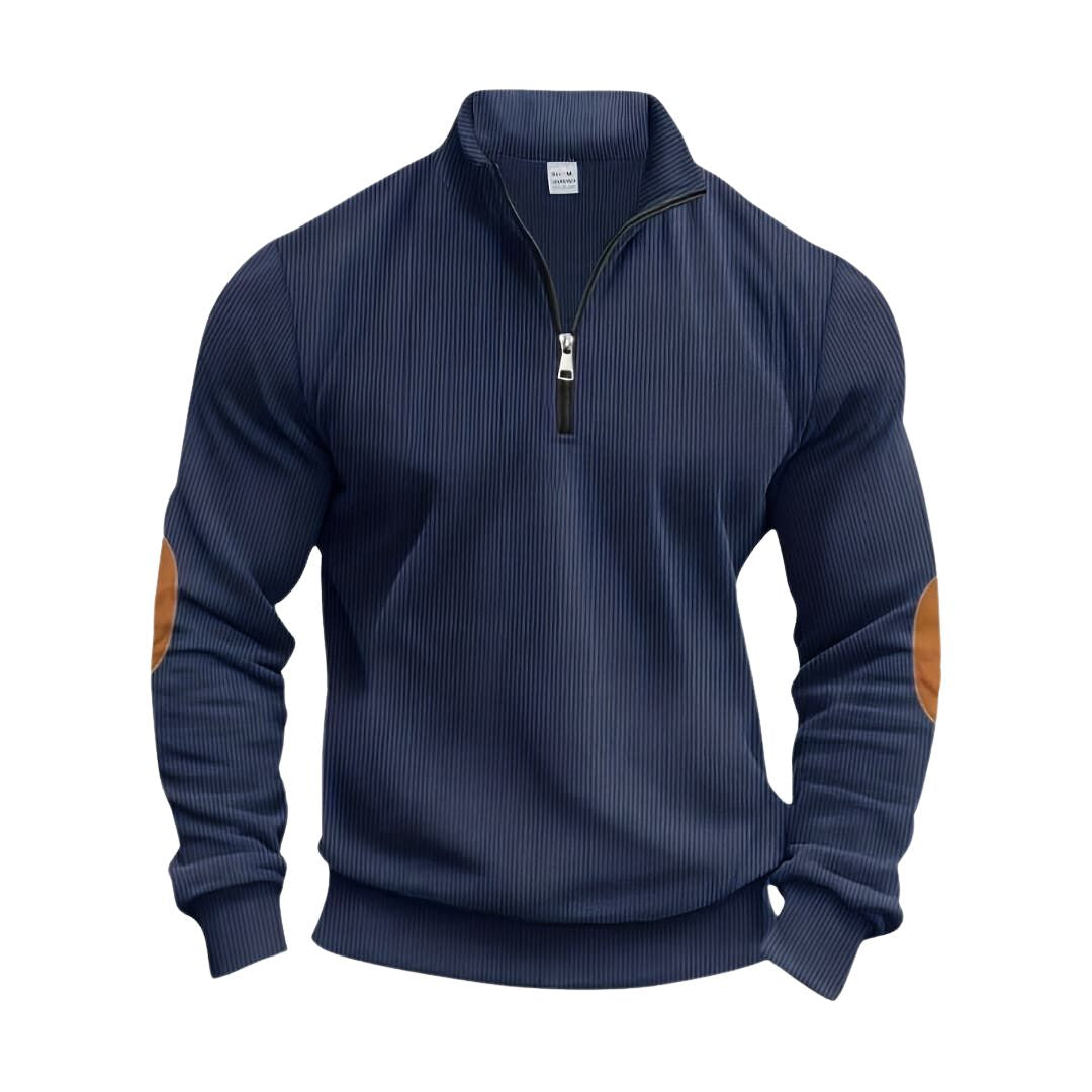 Van Meren Mode | Modieuze trui met halve rits