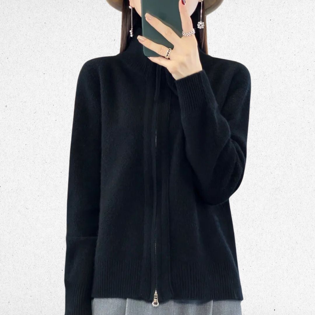Van Meren Mode | Cozy Zip-Up Cardigan