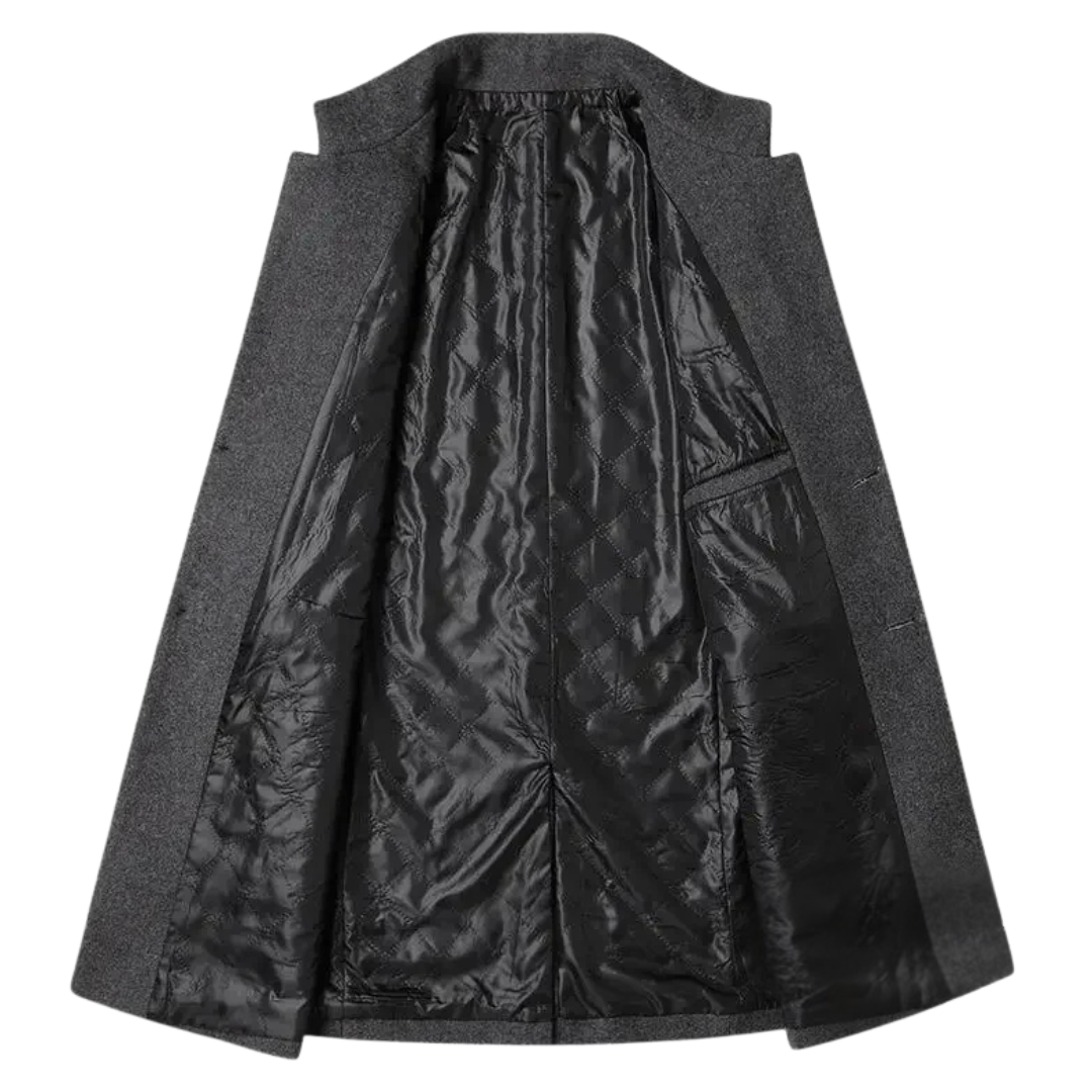 Van Meren Mode | Kasjmier-wollen heren trenchcoat