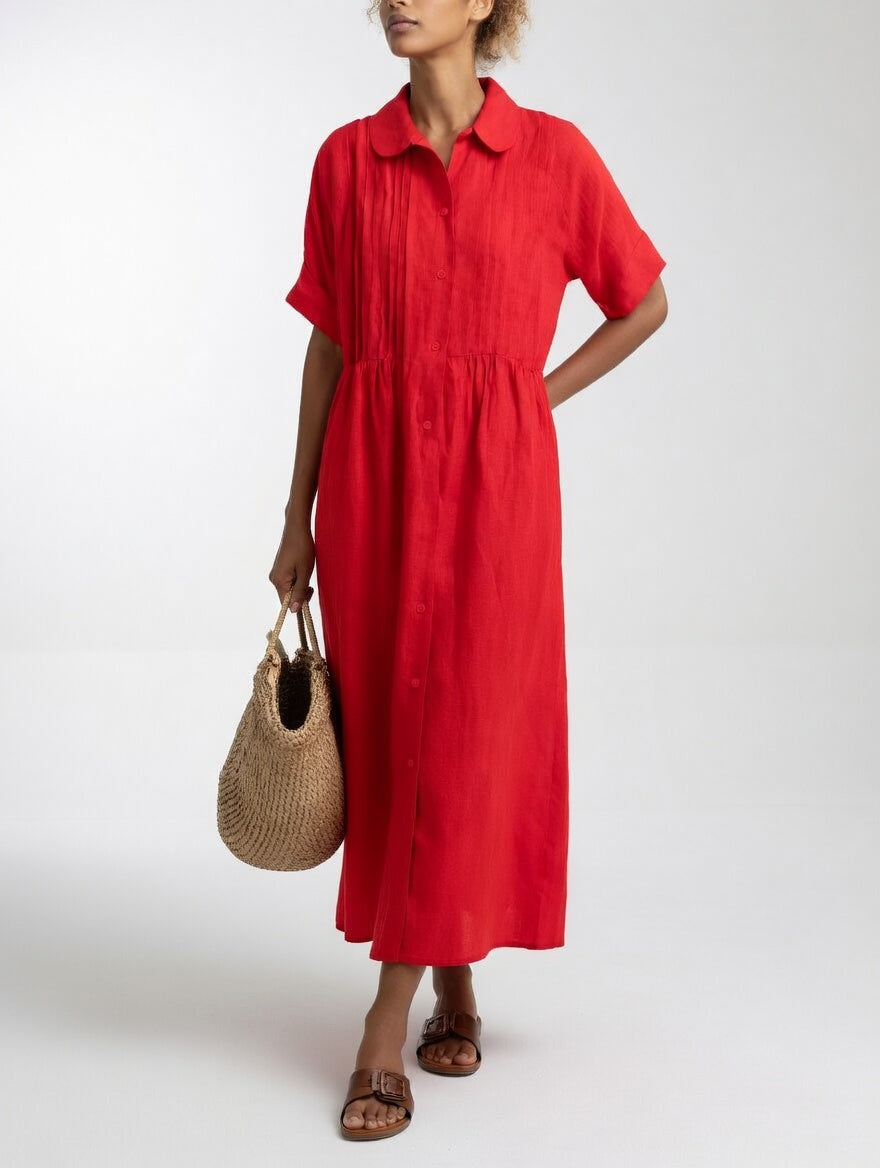 Lysandra - Flowing Shirt Dress