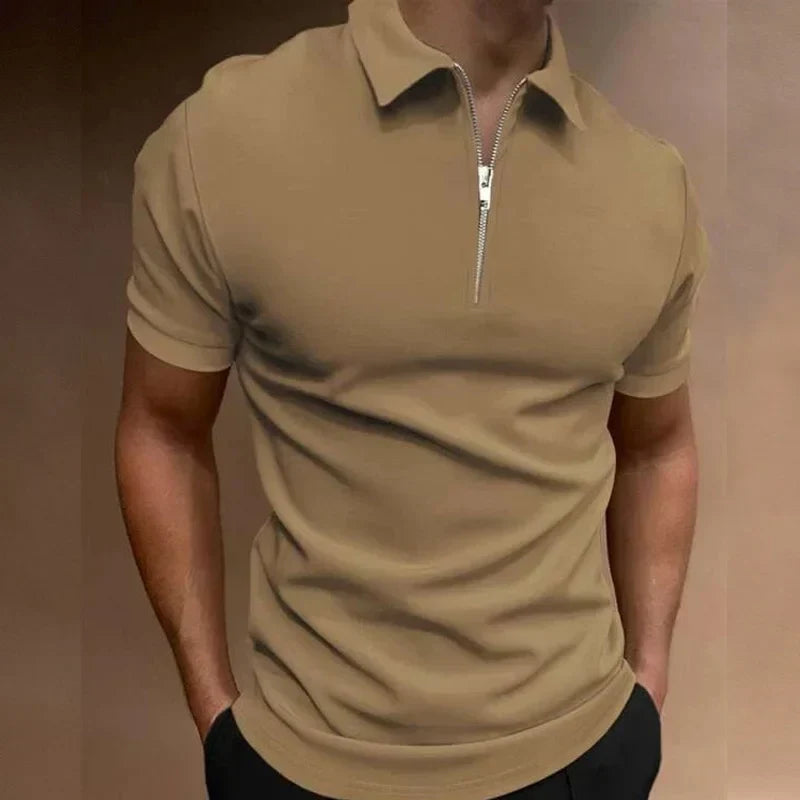 Van Meren Mode | Klassieke Rits Polo Shirt