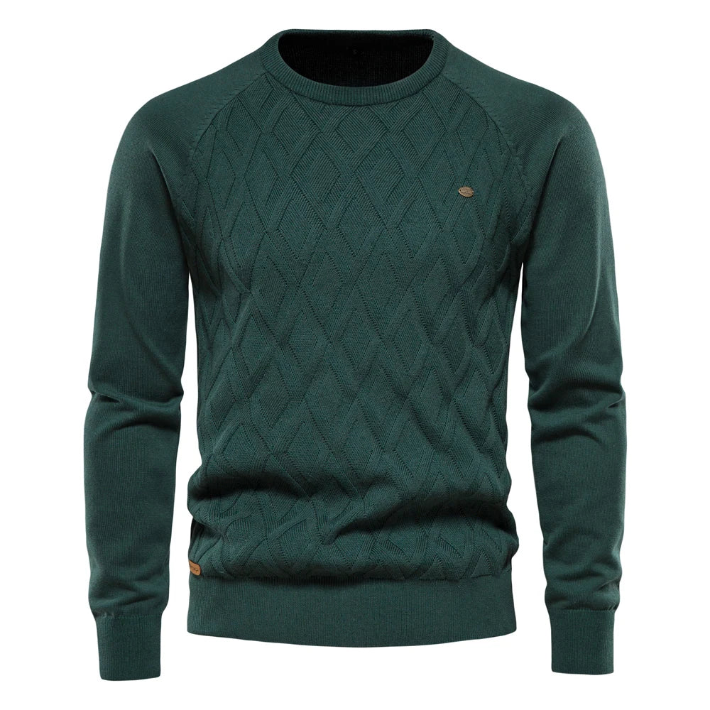 Van Meren Mode | Herentrui Met Ruit Design