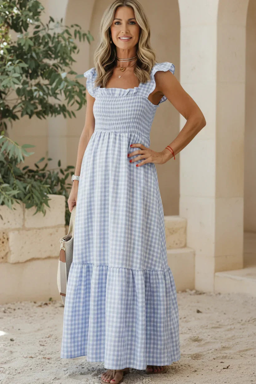 ELENA - ELEGANT RUFFLE DRESS