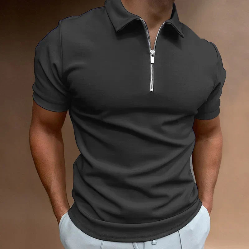Van Meren Mode | Klassieke Rits Polo Shirt