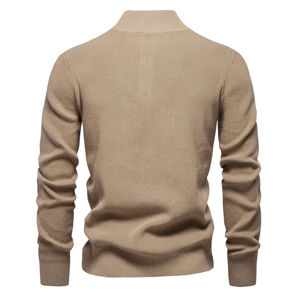 Van Meren Mode | Herentrui Met Knoopdesign