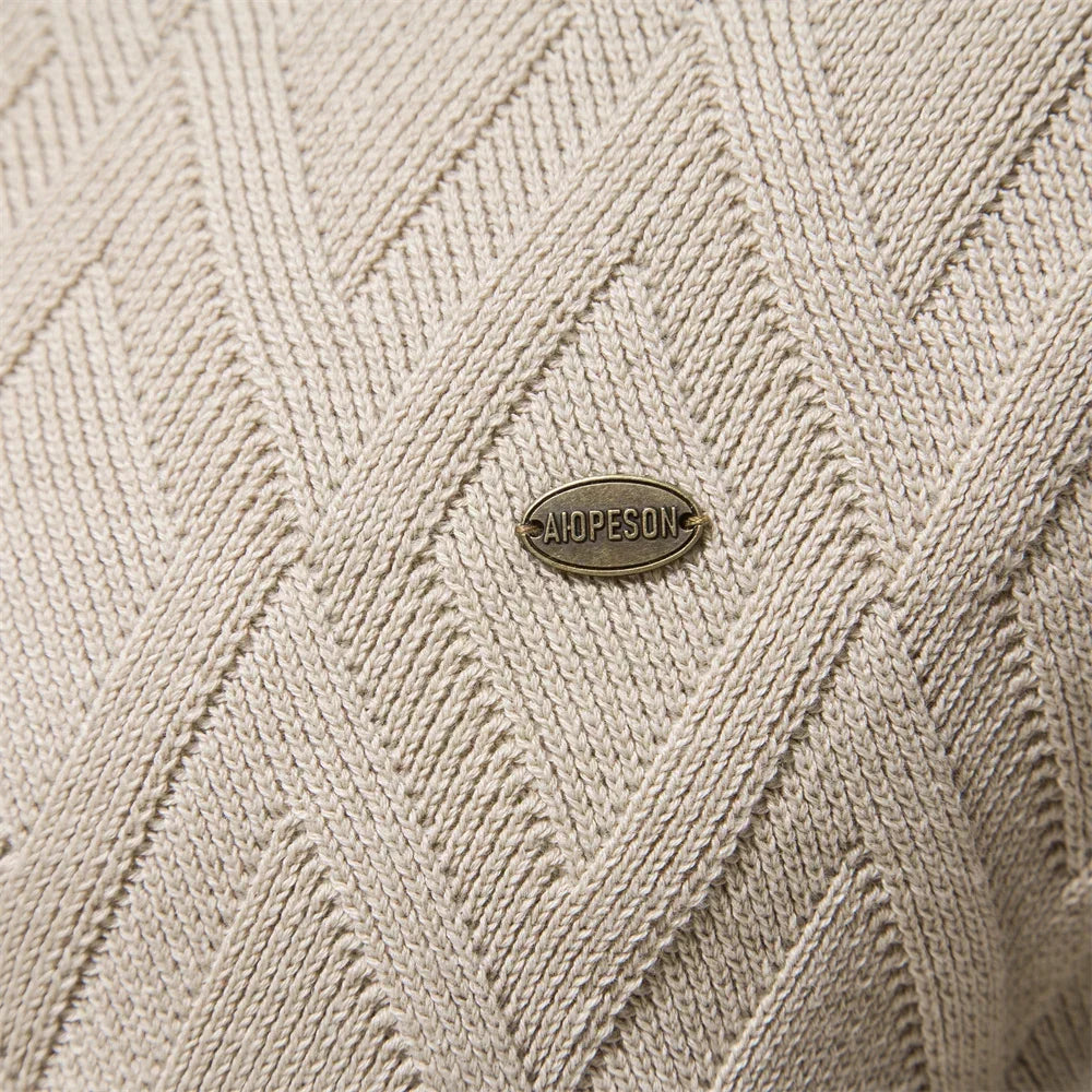 Van Meren Mode | Herentrui Met Ruit Design