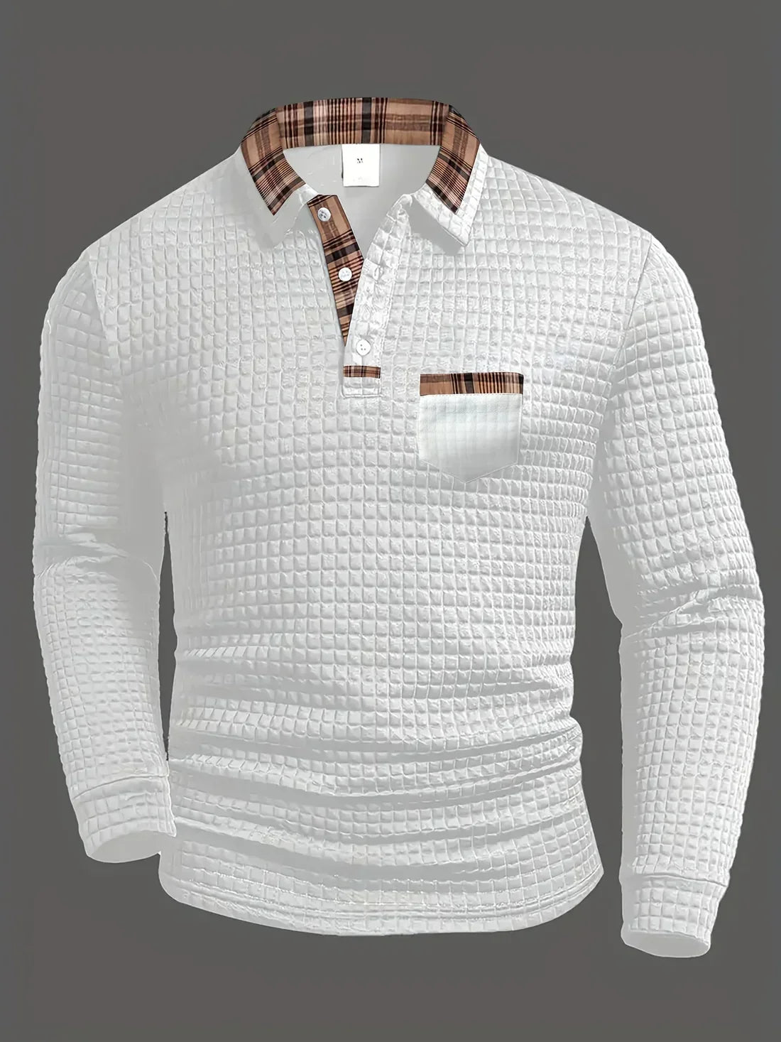 Van Meren Mode | Comfortabele heren polo met lange mouw