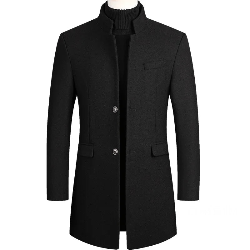 Van Meren Mode | Kasjmier-wollen heren trenchcoat