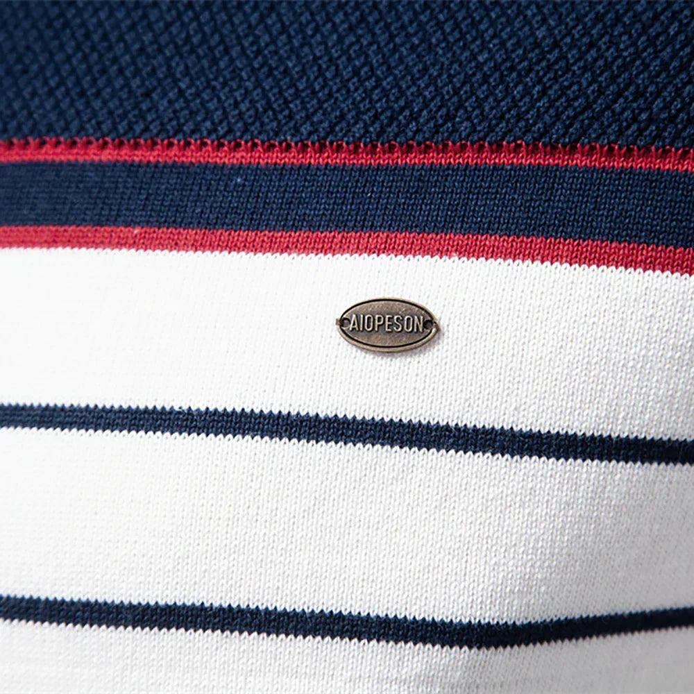 Van Meren Mode | Herentrui Met Streepdesign