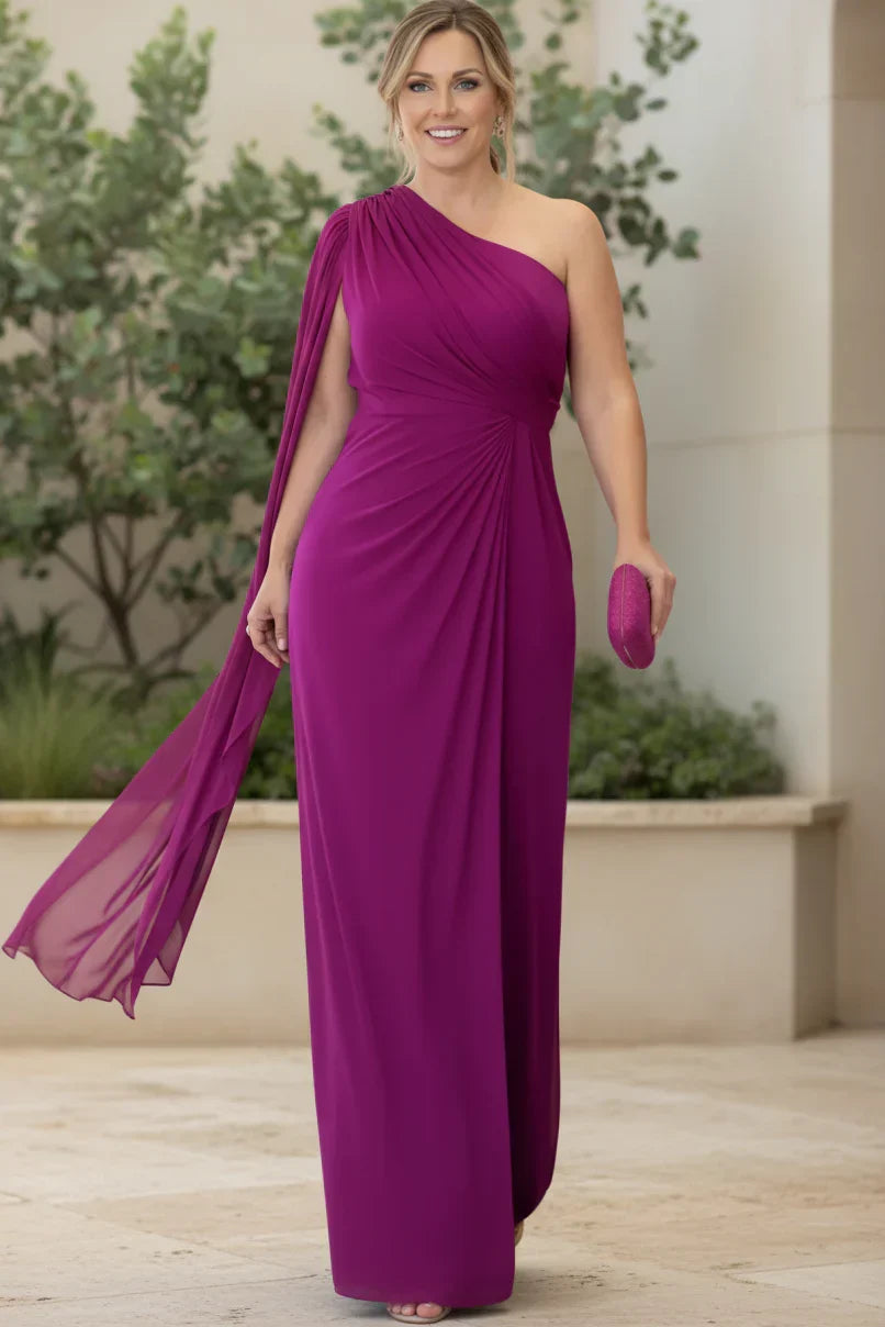 SERENA - ONE-SHOULDER EVENING GOWN