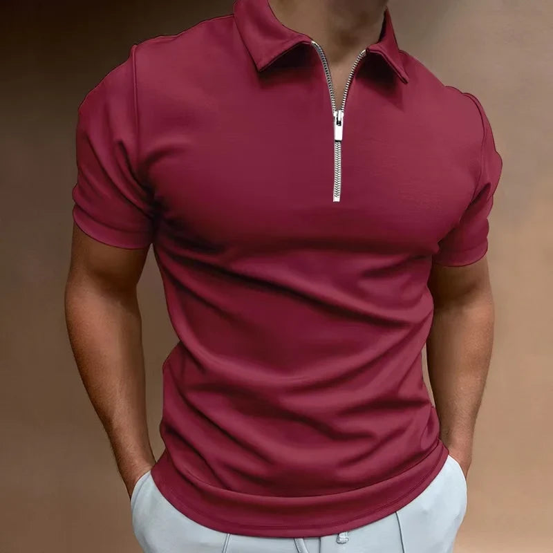 Van Meren Mode | Klassieke Rits Polo Shirt