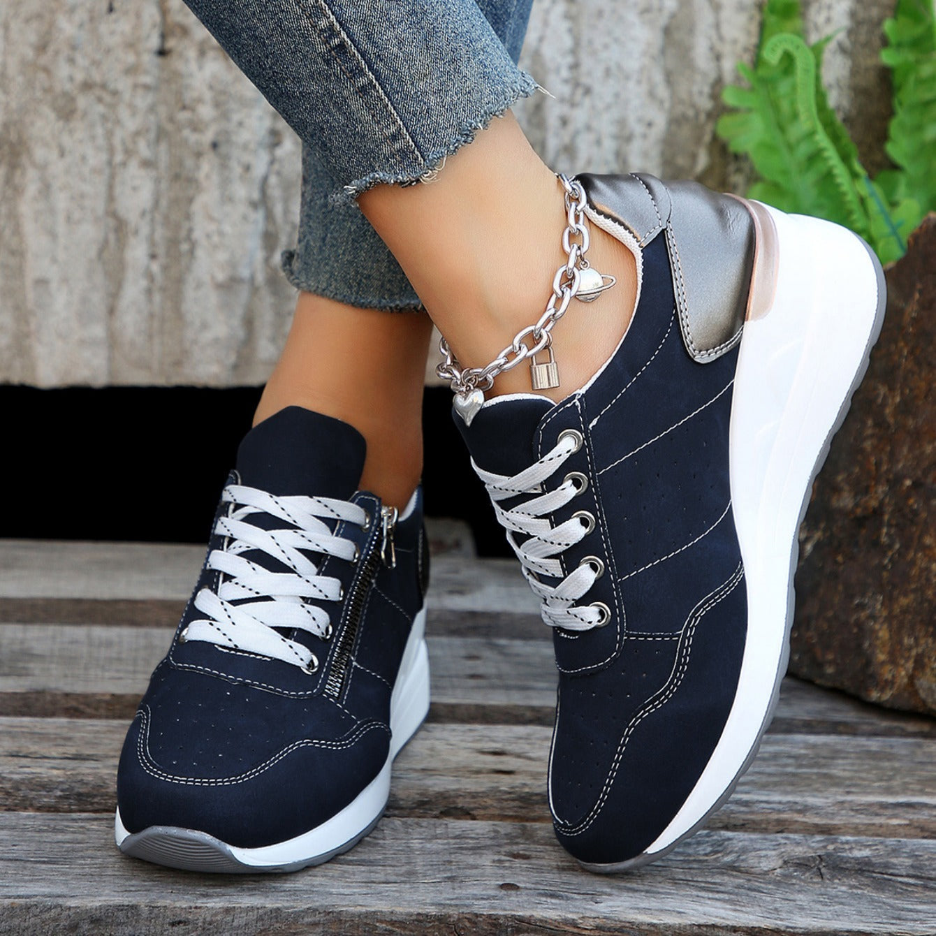 Lucien | Zip-Up Comfort Sneakers