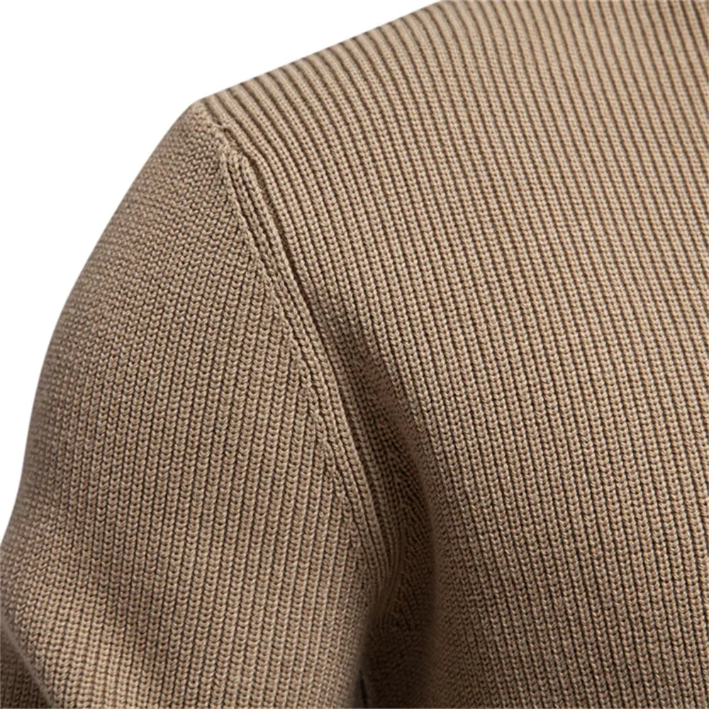 Van Meren Mode | Herentrui Met Knoopdesign