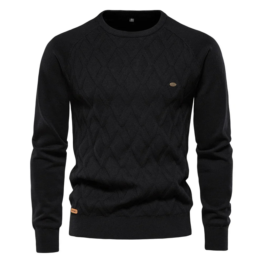 Van Meren Mode | Herentrui Met Ruit Design