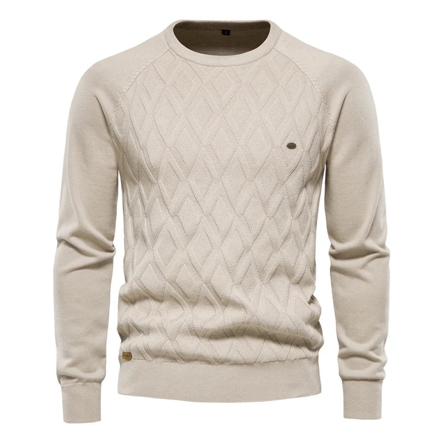 Van Meren Mode | Herentrui Met Ruit Design