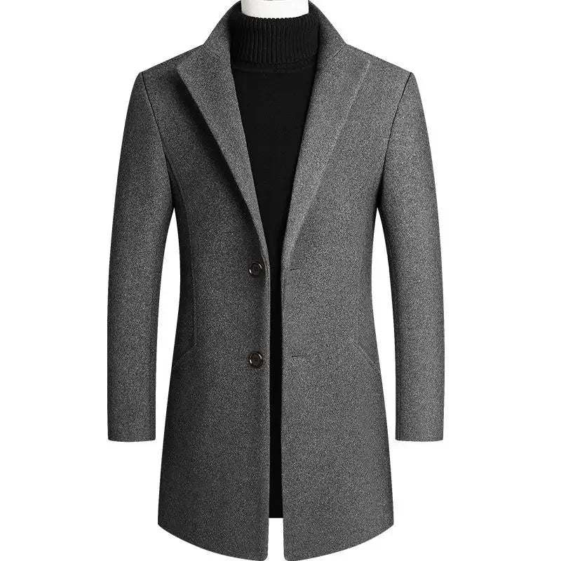 Van Meren Mode | Kasjmier-wollen heren trenchcoat
