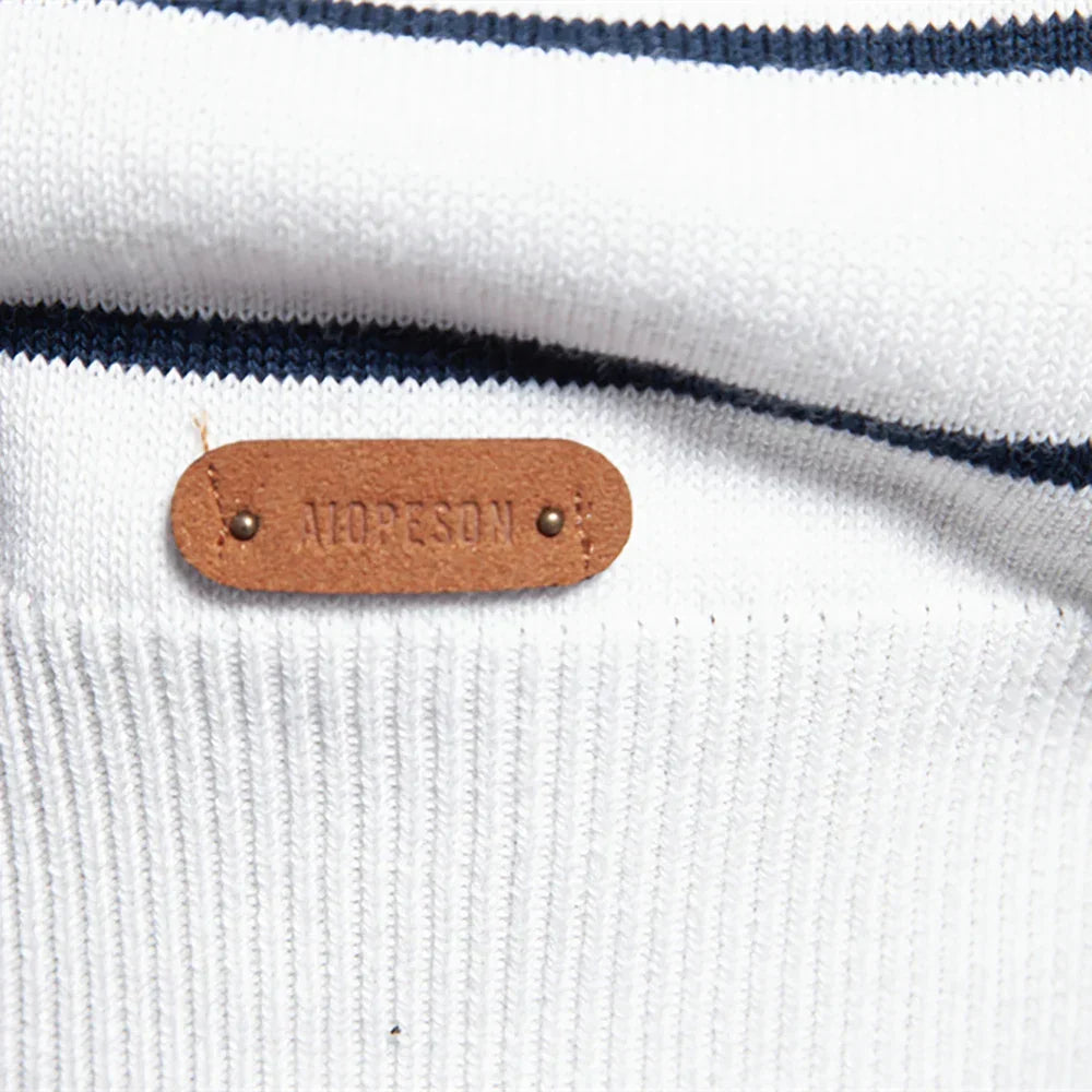 Van Meren Mode | Herentrui Met Streepdesign