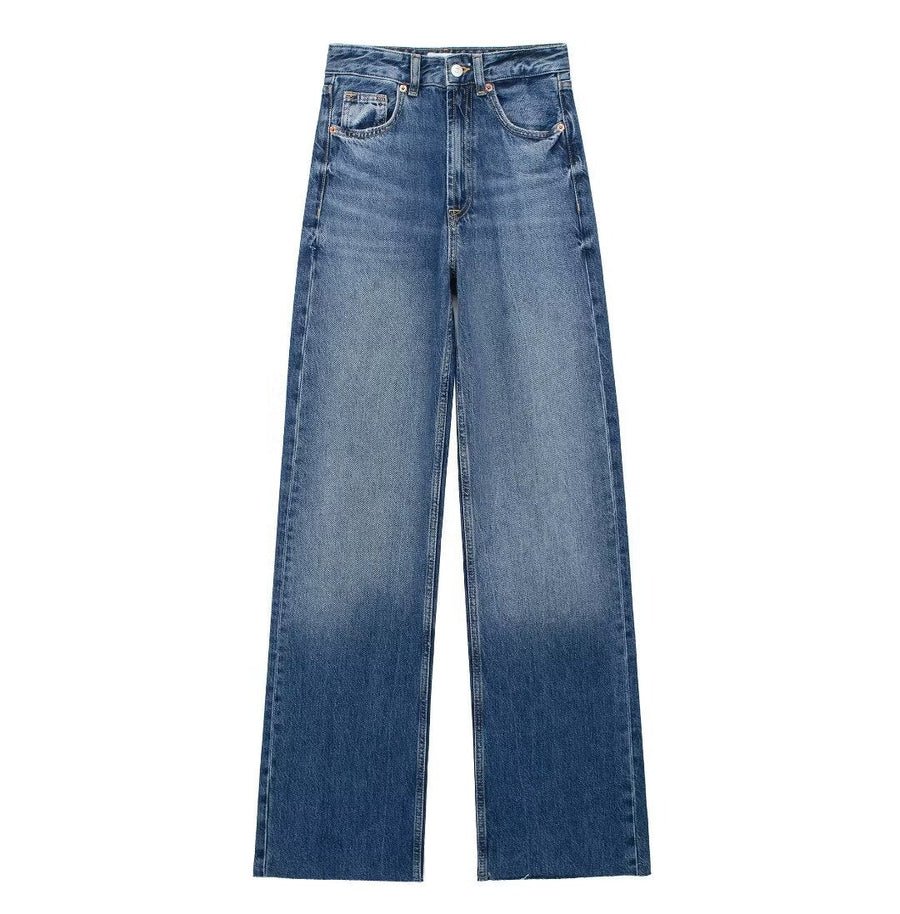 Van Meren Mode | Blauwe Damesbroek Wide Leg