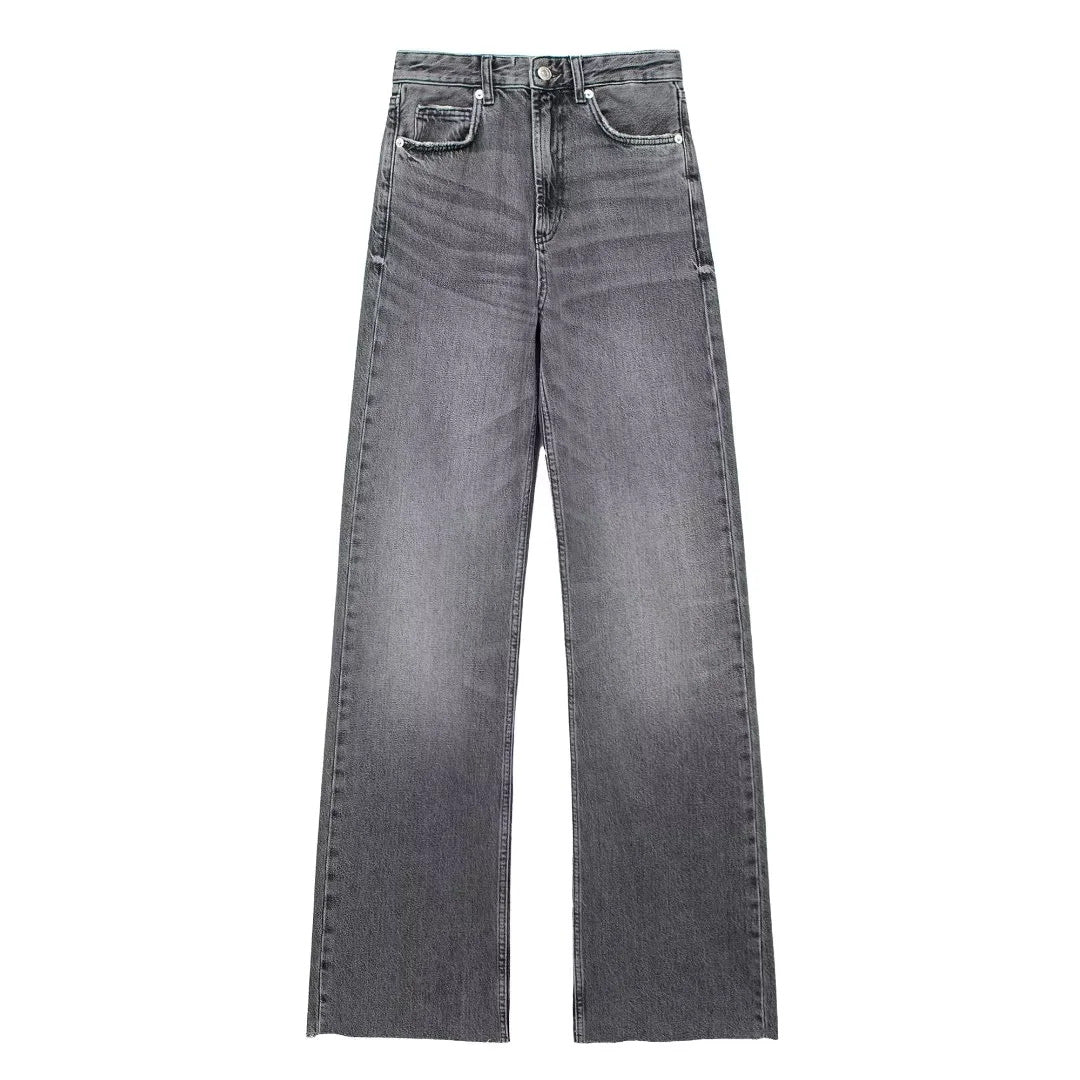 Van Meren Mode | Grijze Damesbroek Wide Leg
