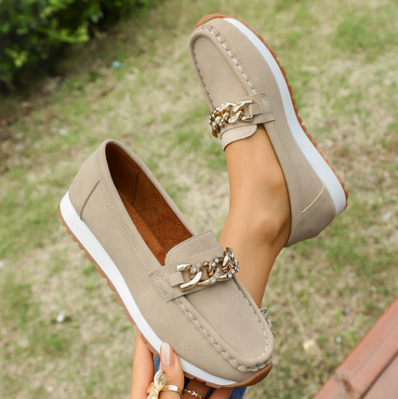 Elle - Loafers met Diamant Gesp