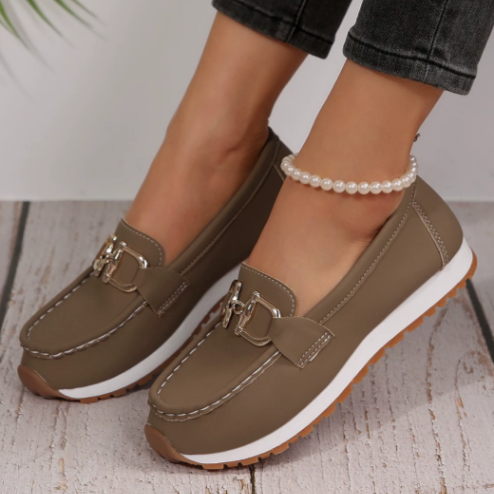 Estelle - Klassieke Loafers met Gesp