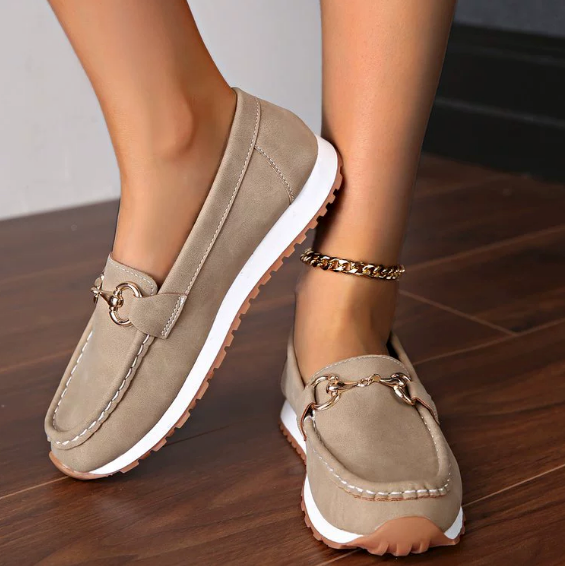 Elodie - Platte Loafers met Gesp