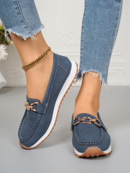 Ella - Platte Loafers met Gesp