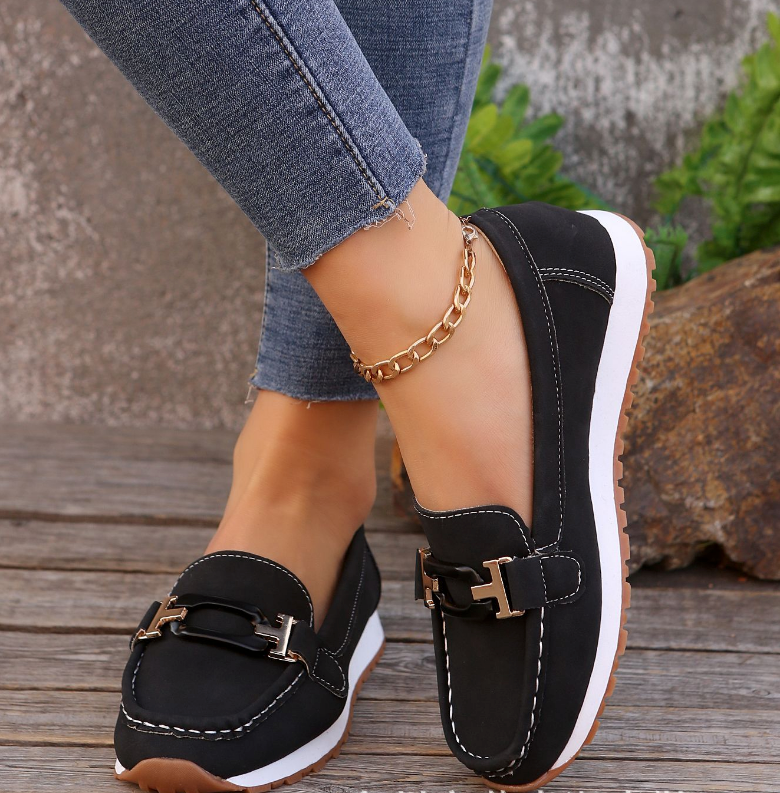 Emily - Loafers met Kettinggesp