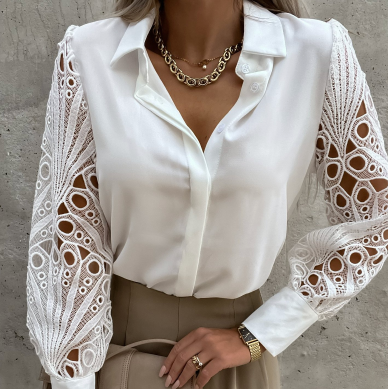Van Meren Mode | MODIEUZE KRAGENBLOUSE