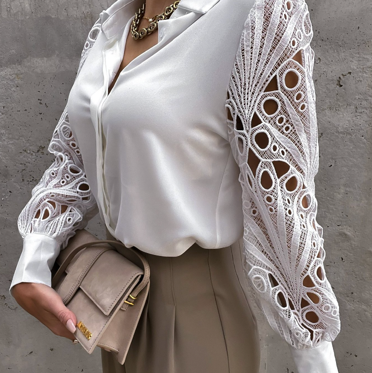 Van Meren Mode | MODIEUZE KRAGENBLOUSE