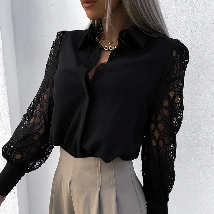 Van Meren Mode | MODIEUZE KRAGENBLOUSE