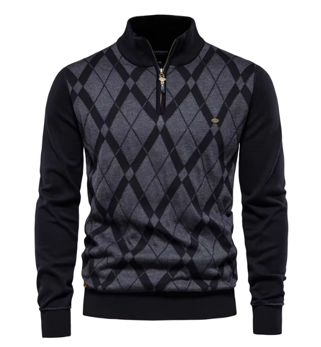 Van Meren Mode | Half-Zip Herentrui