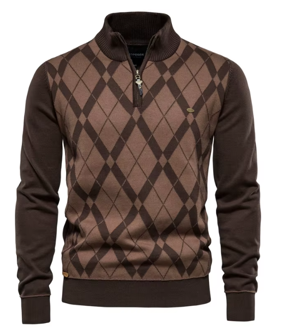 Van Meren Mode | Half-Zip Herentrui