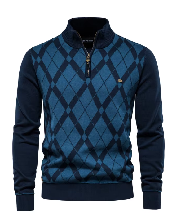 Van Meren Mode | Half-Zip Herentrui