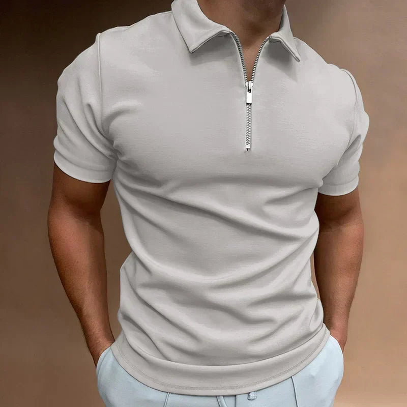 Van Meren Mode | Klassieke Rits Polo Shirt