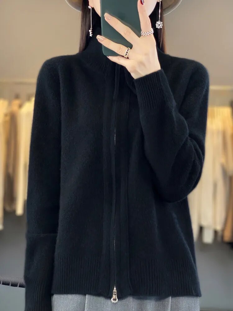 Van Meren Mode | Cozy Zip-Up Cardigan