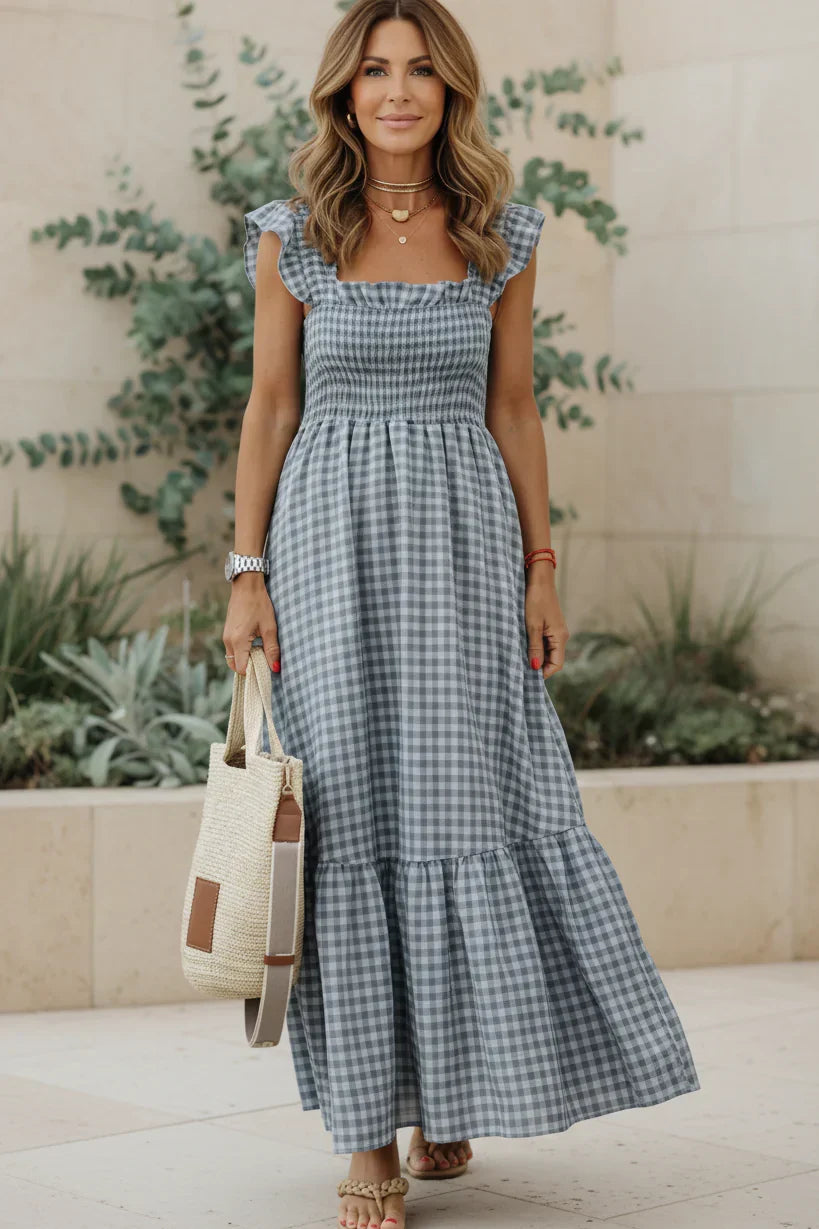 ELENA - ELEGANT RUFFLE DRESS