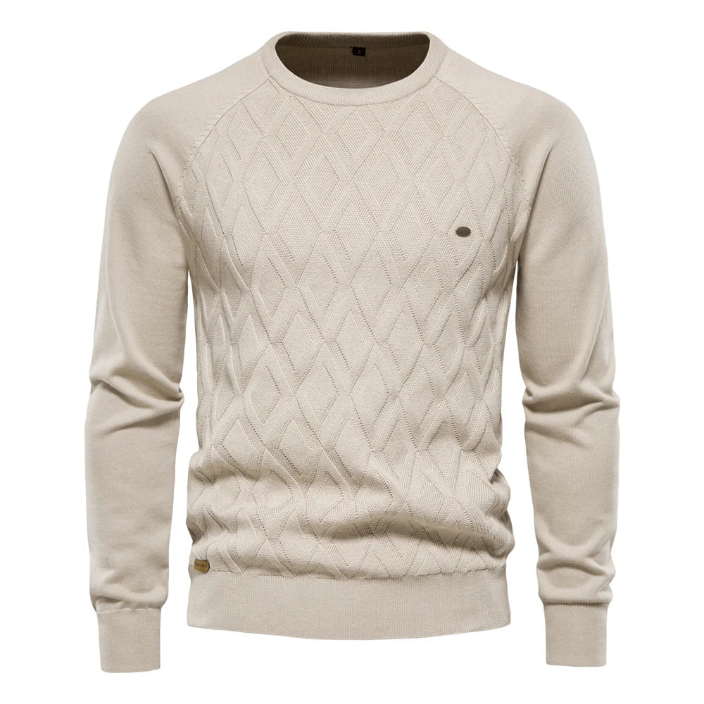Van Meren Mode | Herentrui Met Ruit Design