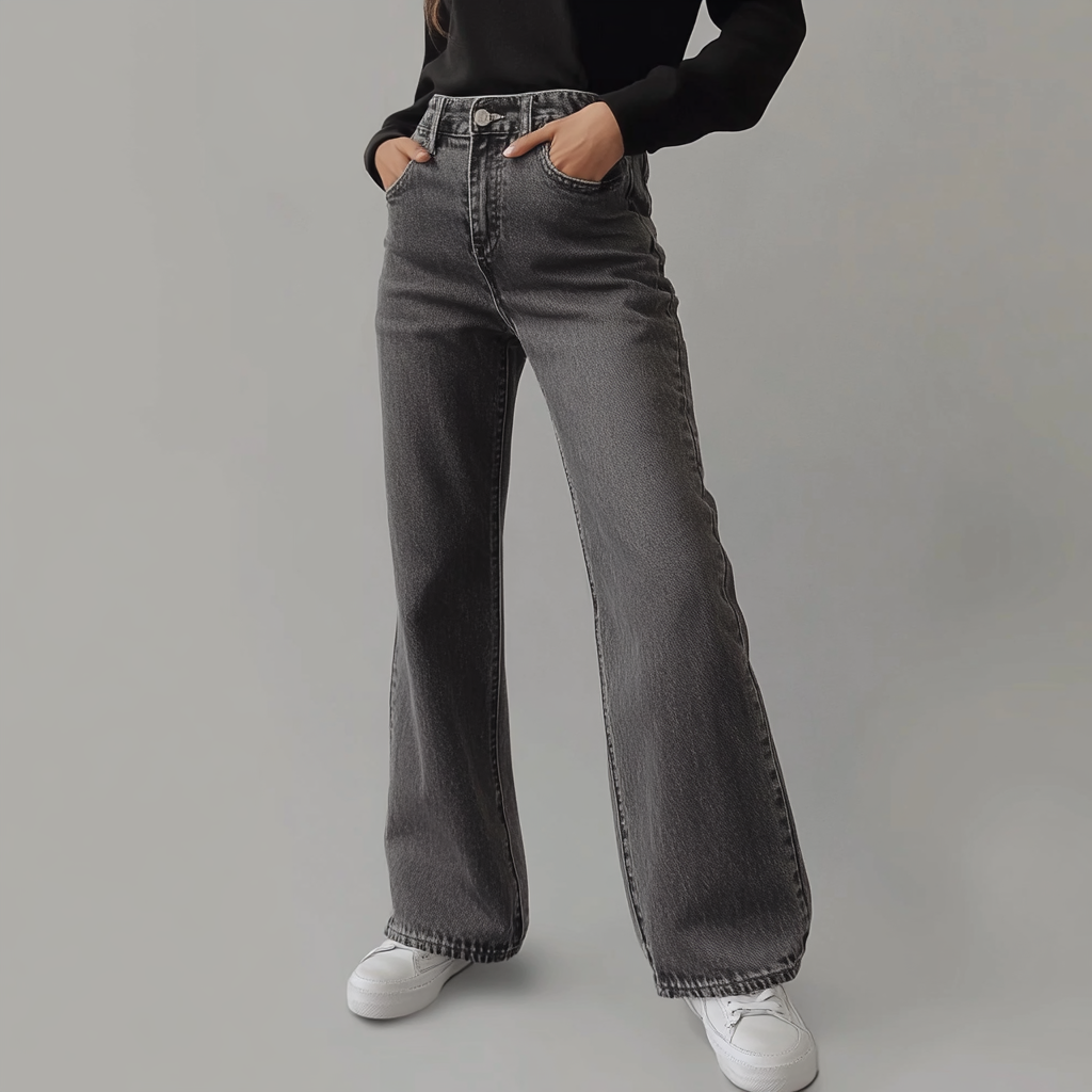 Van Meren Mode | Grijze Damesbroek Wide Leg