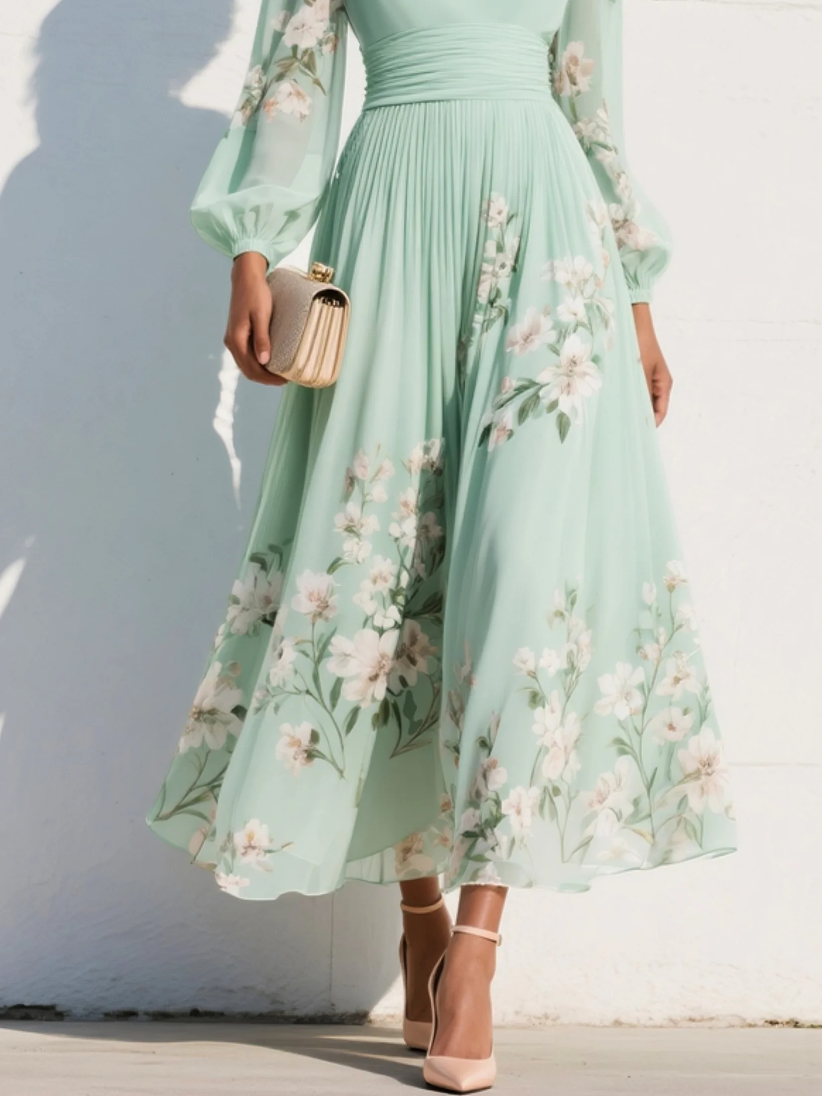 Odelia - Floral Midi Dress