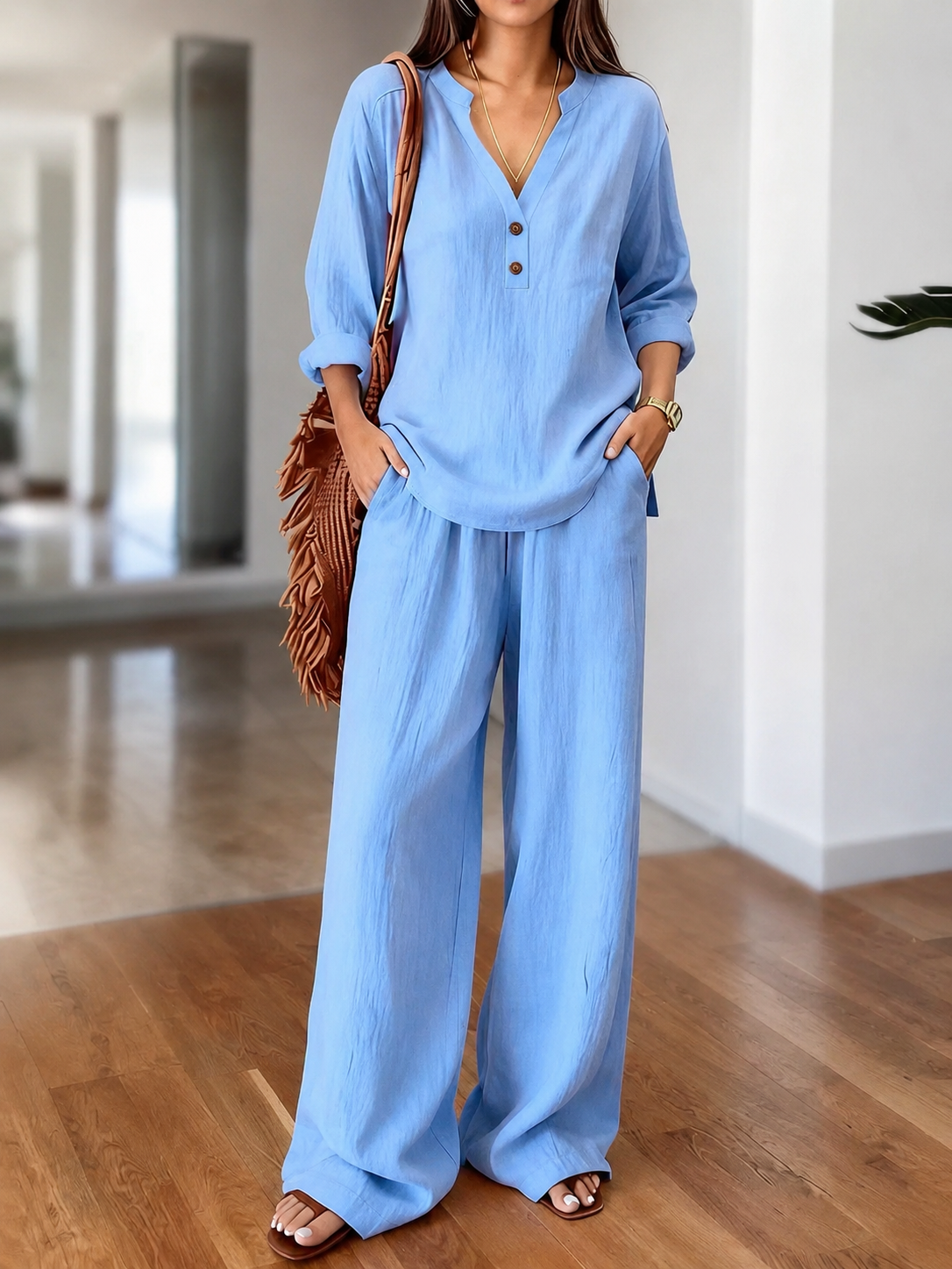 Nora - Long-Sleeve Two-Piece Set