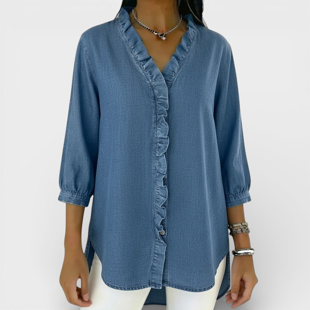 Van Meren Mode | Elegante blouse met ruffles