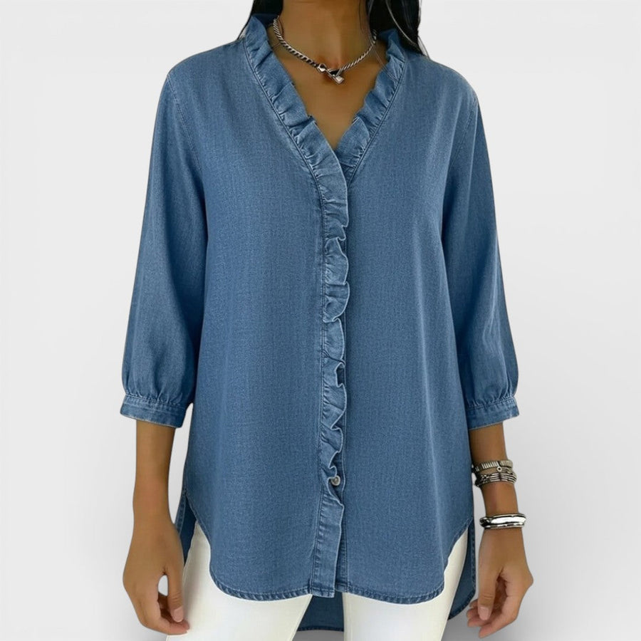 Van Meren Mode | Elegante blouse met ruffles