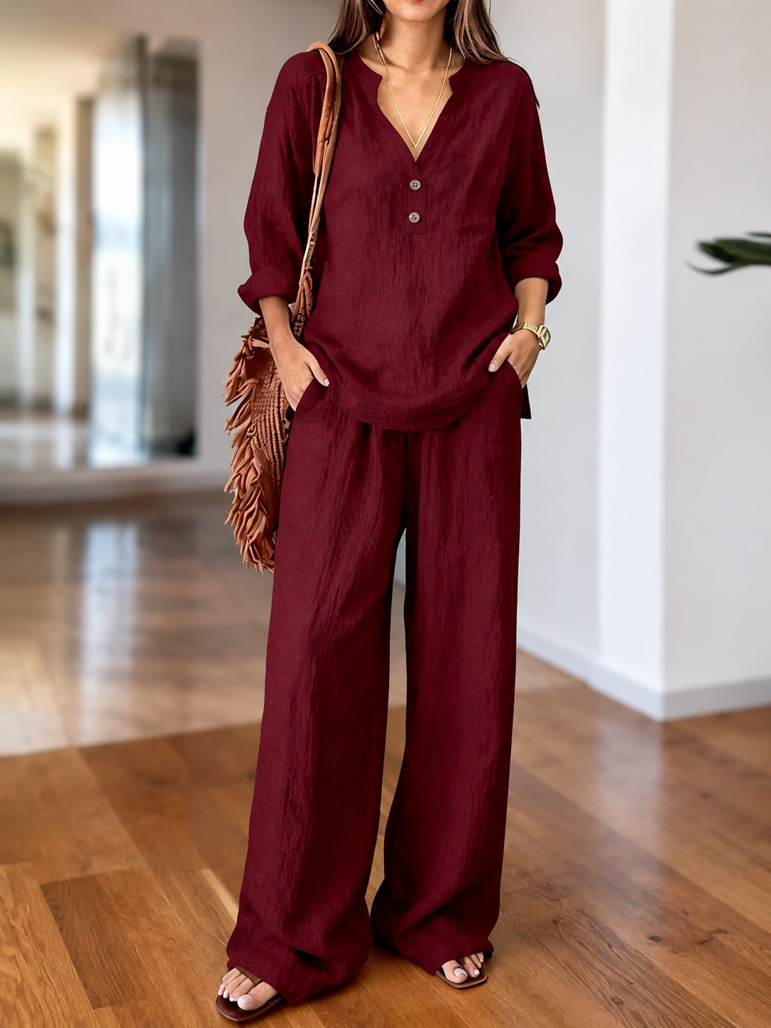 Nora - Long-Sleeve Two-Piece Set