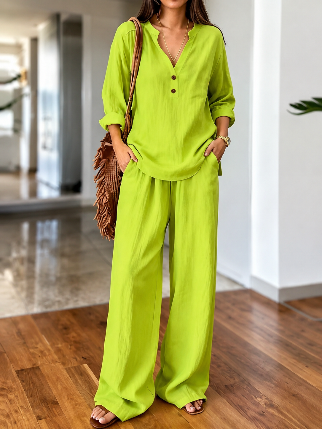 Nora - Long-Sleeve Two-Piece Set