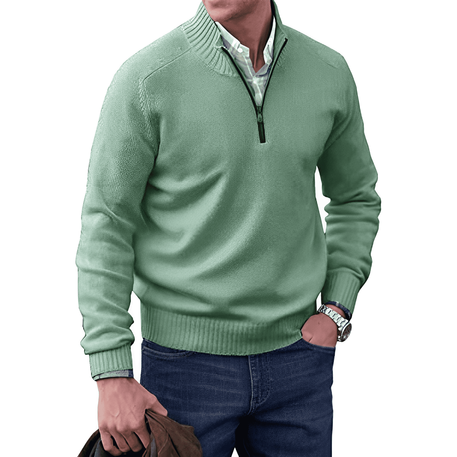 Van Meren Mode | Moderne Zip Trui