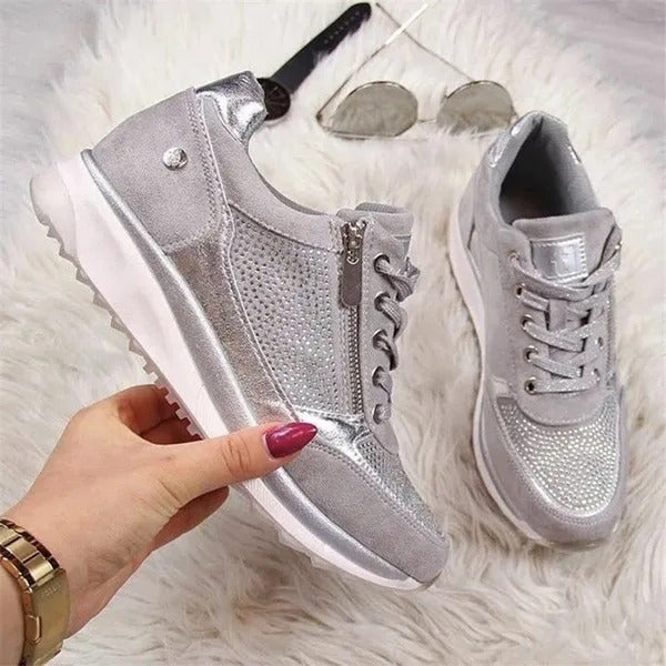 Ginette | Zip-Up Comfort Sneakers