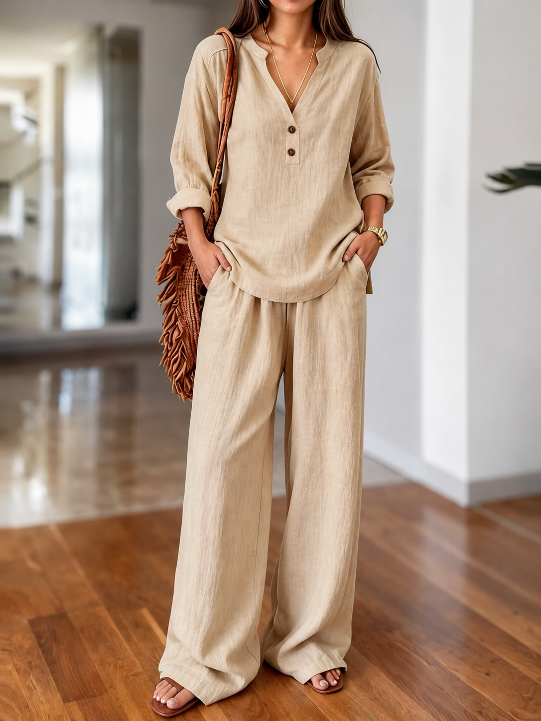 Nora - Long-Sleeve Two-Piece Set